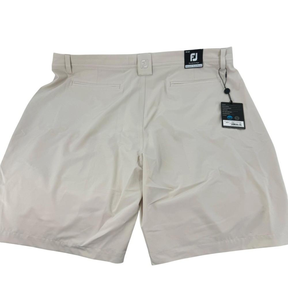FootJoy Mens Performance Lightweight Golf Shorts Stone Beige 40 New with tags - Picture 3 of 13